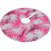 Retro Aziatisch bloemetjesbehang. Kerstboom Rok (Gekanteld)