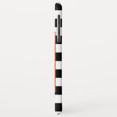 Retro B&W Checkerboard, Hipster Pug, Gepersonalise Case-Mate iPhone Case (Achterkant/links)