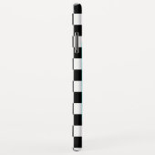 Retro B&W dambord, Hipster Beer, gepersonaliseerd Case-Mate iPhone Case (Achterkant/rechts)