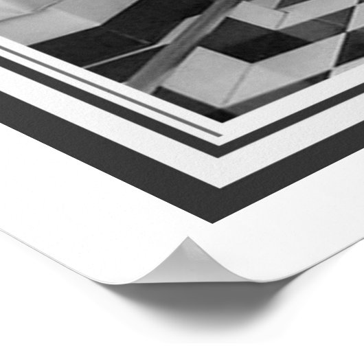 Retro B&W Diner Poster 20 x 24 (Hoek)