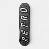Retro - B&W Persoonlijk Skateboard (Voorkant)