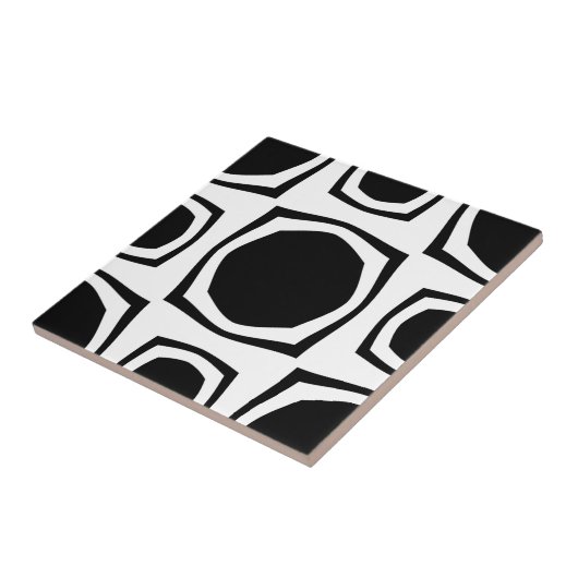 Retro B&W Tegeltje (Zijkant)