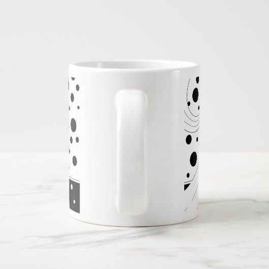 Retro-baanmodel, Art Deco-Mode Grote Koffiekop (Achterkant)