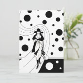 Retro-baanmodel,  Art Deco-Mode Kaart (Staand voorkant)