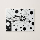 Retro-baanmodel, Art Deco-Mode Legpuzzel (Horizontaal)