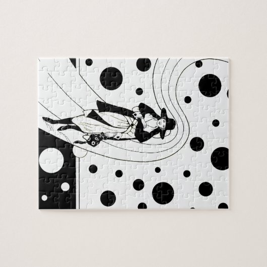 Retro-baanmodel,  Art Deco-Mode Legpuzzel (Horizontaal)