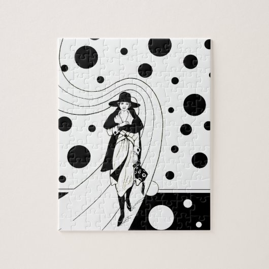 Retro-baanmodel, Art Deco-Mode Legpuzzel (Verticaal)