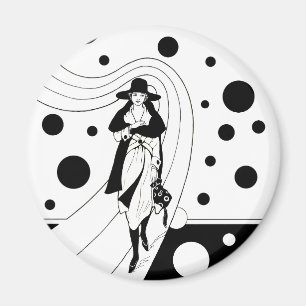 Retro-baanmodel, Art Deco-Mode Magneet