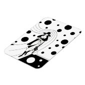 Retro-baanmodel,  Art Deco-Mode Magneet (Linkerzijde)