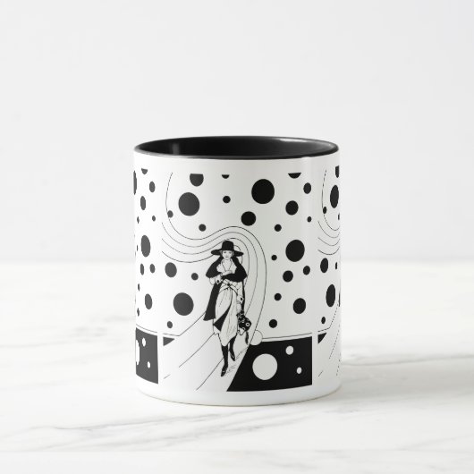 Retro-baanmodel,  Art Deco-Mode Mok (Midden)