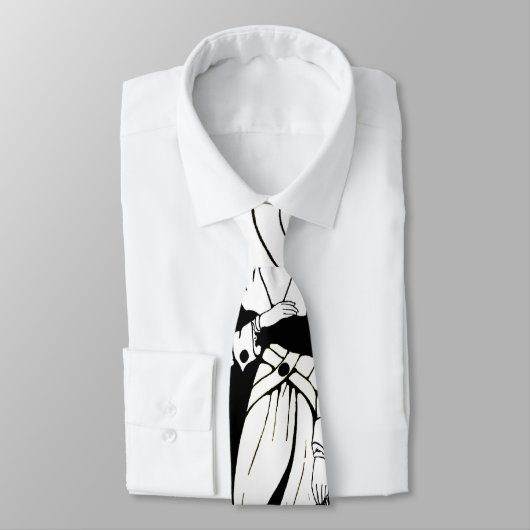 Retro-baanmodel,  Art Deco-Mode Stropdas (Gebonden)