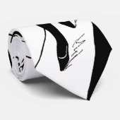 Retro-baanmodel,  Art Deco-Mode Stropdas (Opgerold)