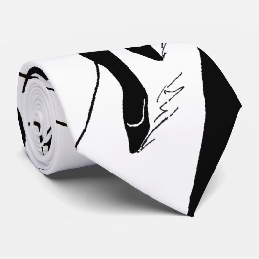 Retro-baanmodel,  Art Deco-Mode Stropdas (Opgerold)