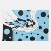 Retro-baanmodel, Art Deco-Mode Theedoek (Horizontaal)