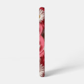 Retro Babe Bloemen (rood) Telefoonhoesje Samsung Galaxy Hoesje (Linkerkant)