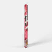 Retro Babe Bloemen (rood) Telefoonhoesje Samsung Galaxy Hoesje (Rechterkant)