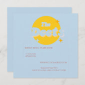 Retro Baby Blue Accommodatie Enclosure Card Kaart (Voorkant / Achterkant)