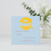 Retro Baby Blue Accommodatie Enclosure Card Kaart (Staand voorkant)