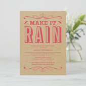 Retro Baby Douche Uitnodigingen (Staand voorkant)