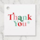 Retro Baby het is koud Buiten Dank u Bedankjes Labels (Voorkant)