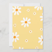 Retro Baby in bloei Baby shower Kaart (Achterkant)