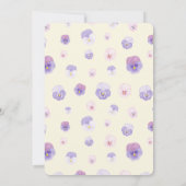 Retro Baby in Bloom Genderneutraal Baby shower Kaart (Achterkant)