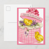  Retro-Baby in een Petten box Pasen Feestdagenkaart (Voorkant / Achterkant)