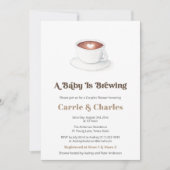 Retro Baby is Baby shower koffieparen Kaart (Voorkant)