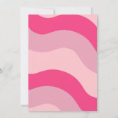 Retro Baby Love Baby shower Invitation Kaart (Achterkant)