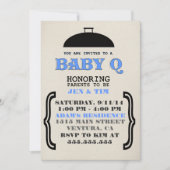 Retro Baby Q Baby shower Uitnodiging (Voorkant)
