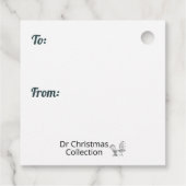 Retro Baby Reindeer Bedankjes Labels (Achterkant)