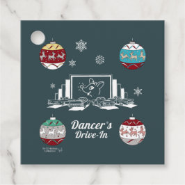 Retro Baby Reindeer Bedankjes Labels