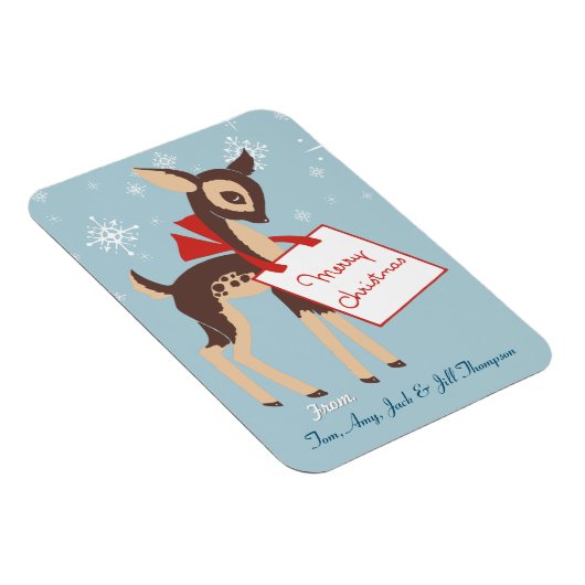 Retro Baby rendier | Aangepaste Kerstmis Flexibel Magneet (Rechterzijde)