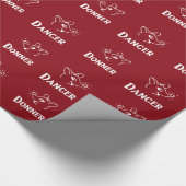 Retro-Baby rendier Cadeaupapier (Hoek)