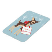 Retro Baby rendier | flexibele kerstmagneet Magneet (Linkerzijde)