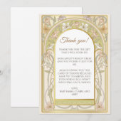  retro Baby shower bedankkaart (Voorkant / Achterkant)