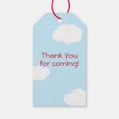 Retro-Baby shower Cadeaulabel (Achterkant)