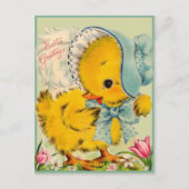  Retro Baby Snellere groeten Feestdagenkaart (Voorkant)