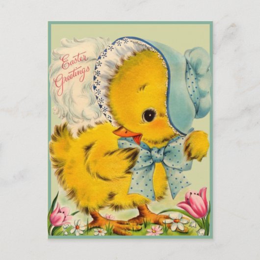  Retro Baby Snellere groeten Feestdagenkaart (Voorkant)