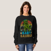 Retro Babysaurus Dinosaur Trex Trui (Voorkant volledig)