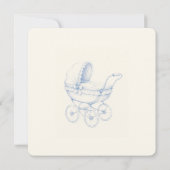 Retro babyshower uitnodiging (Achterkant)