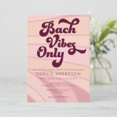 Retro Bach alleen Bachelorette Weekend Kaart (Staand voorkant)