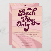 Retro Bach alleen Bachelorette Weekend Kaart (Voorkant / Achterkant)