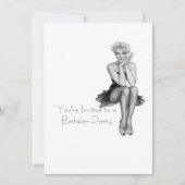 Retro Bachelor Party Invitation Sjabloon Kaart (Voorkant)