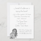 Retro Bachelor Party Invitation Sjabloon Kaart (Achterkant)