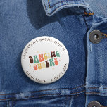 Retro Bachelorette Disco Bride Dancing Queens Ronde Button 5,7 Cm<br><div class="desc">Aangepaste Bachelorette Party Retro Dansende Queens trucker die u kunt aanpassen met de naam,  bestemming en datum van de bruid. Perfect aangepast ontwerp van bride party retro</div>