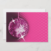 Retro Bachelorette Disco Party Kaart (Achterkant)