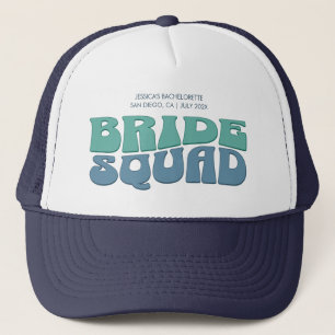 Retro Bachelorette Party Bruid Squad Bruidsmeisje Trucker Pet