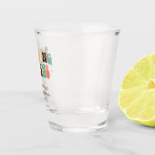 Retro Bachelorette Party Girls Weekend Custom Shot Glas (Rechts)
