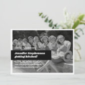 Retro Bachelorette Party Kaart (Staand voorkant)